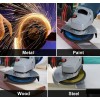 10pcs 4-1/2"x7/8" Zirconia Flap Disc Grinding Wheels Angle Grinder 40