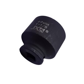 1/2" Drive 1-1/8" 4-Point Square Impact Socket, Heat Treated Cr-Mo Alloy Steel