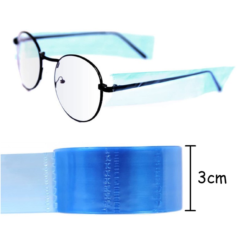 MFUOE Eyeglass Sleeves Disposable Eyeglass Leg Sleeves Hair dye Glasses