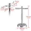 Linkaidea Razor and Brush Stand Holder, Deluxe Men's Stainless Steel