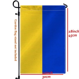 Ukraine Garden Flag,12x18 in Ukrainian Outdoor Banner for Patio Yard With Double Side