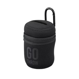 CB Japan Gothro Outdoor Trash Can Portable Trash Can Portable Black with Carabiner for Fishing, Walking, Outdoors, Trash Can