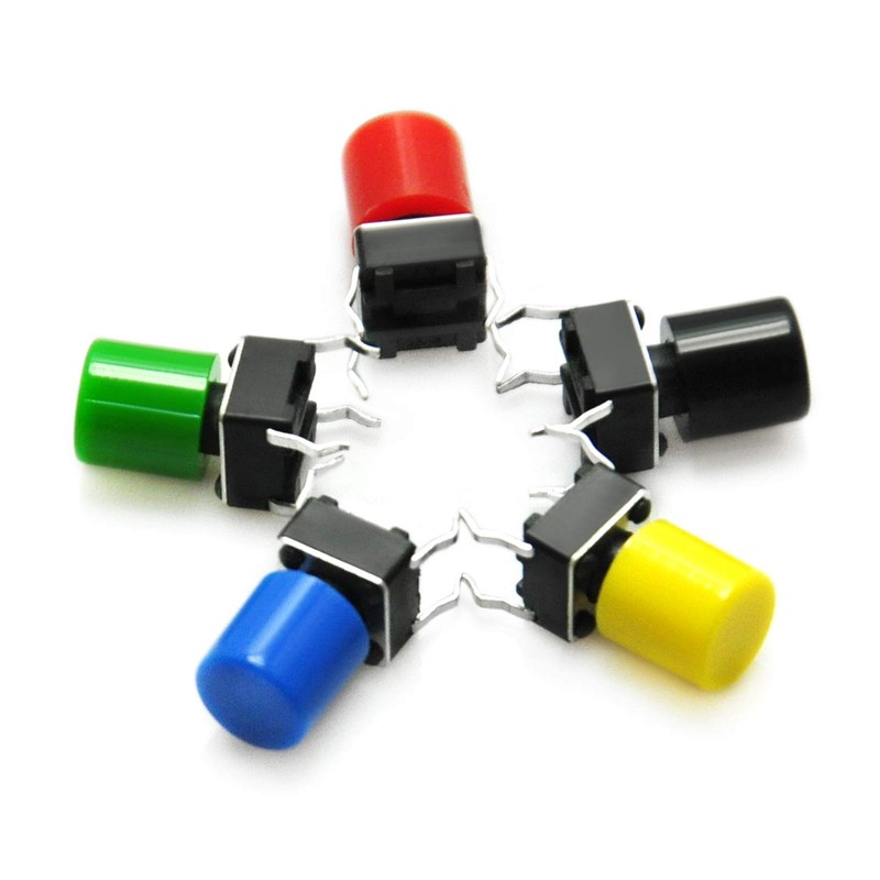 Gikfun 6x6x9mm Tact Tactile Push Button Momentary Micro Switch with