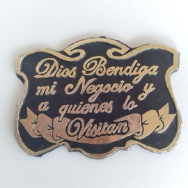 Placa de Letrero Cristiano, Decoración rústica para puerta delantera de Negocio, Oficina, Casa, para pared, Bible verse poster, Mensaje de la Biblia en Español, Decoración Cristiana de Hogar