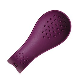 Kochblume Löffelablage | Premium-Silikon & BPA frei| Hitzebeständig | Spülmaschinenfest | Farbe: lila