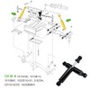 10L0L Front Shocks Absorbers Kit for Club Car DS 1981-2011,
