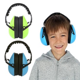 VireEyU Pack of 2 Children's Ear Protectors, Foldable Ear Protectors for Children from 3-16 Years, NRR 21 dB Noise Protection, Earmuffs for Sleep, Travel, Carnival Parades, Autism, Noise Cancelling