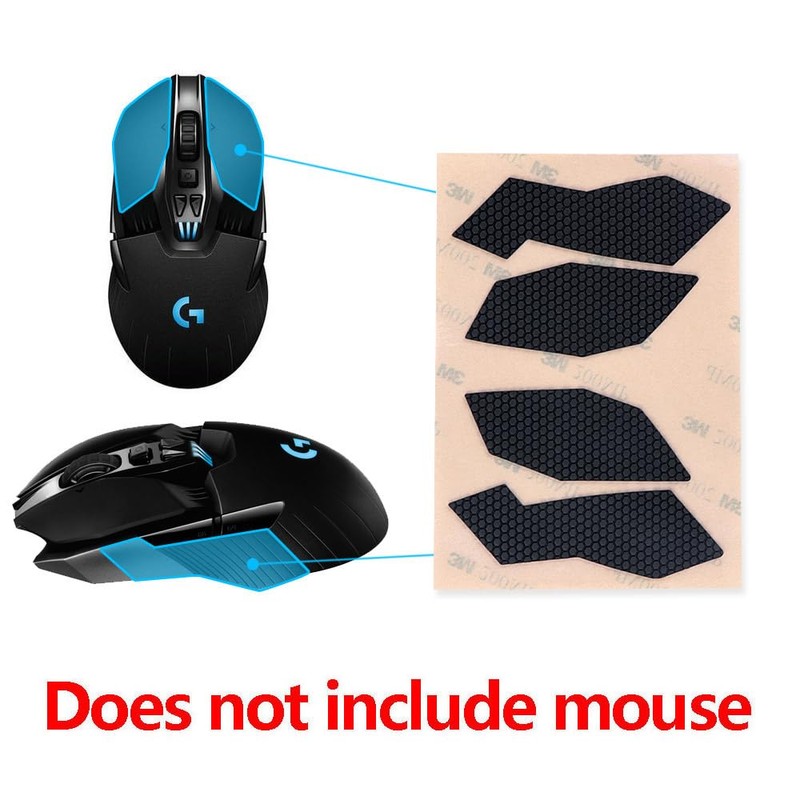 HUYUN New Mouse Top &Side Panel Cover case Stickers Antiskid