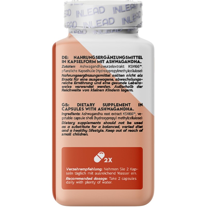 INLEAD - Ashwagandha KSM-66 | Highly Effective Ashwagandha Extract for
