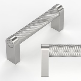 Amerdeco 10 Pack Brushed Satin Nickel Cabinet Pulls 3 Inch Hole Centers Kitchen Cabinet Handles Hardware Kitchen Handles for Cabinets Handles ZH0064