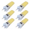 Hyuduo 6Pcs G8 Bulb, 5W Dimmable 2508 COB Energy Saving