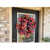Festive & Fun Bright Cheerful Christmas Deco Mesh Front Door