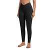 YOAKUKA Yoga Ribbed Leggings for Women High Waisted Tummy Control