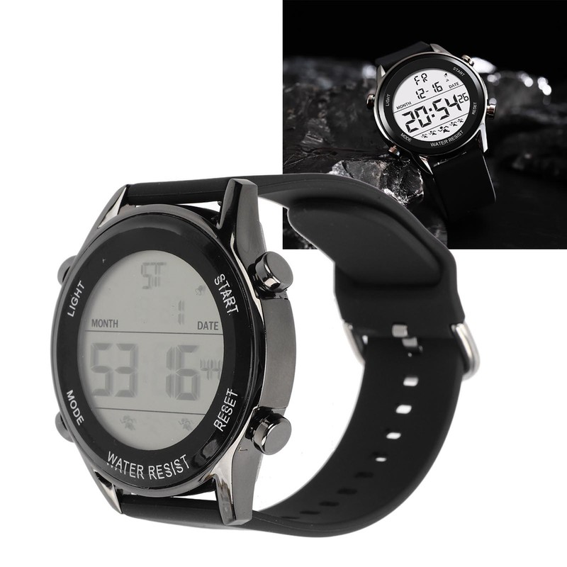 Digital Chronograph Watch WR50M Waterproof Luminous Large Screen Outdoor Sports