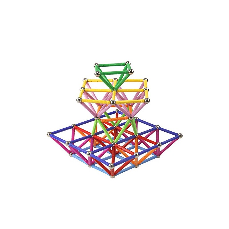 160 Pcs Magnet Building Sticks Kids Toys, Lengthen Magnetic Construction