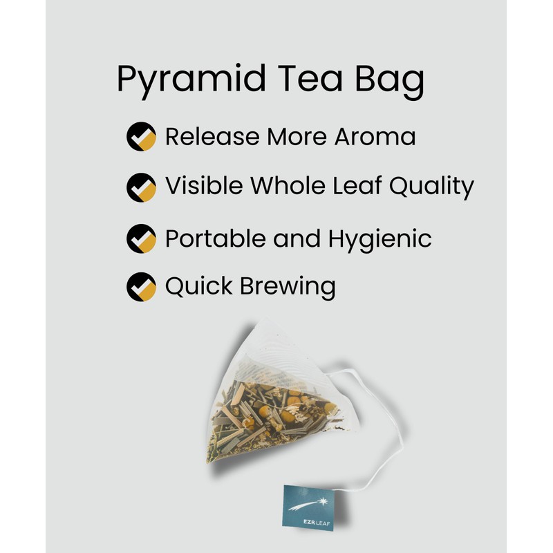 EZR Leaf Mint & Chamomile Herbal Tea 20 Pyramid Tea