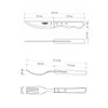 Tramontina Jumbo Steakbesteck, Set 4-teilig, mit 2 Steakmessern und 2