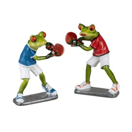 formano Frosch Table Tennis Player Froschhausen Light Green Artificial Stone (Frog Table Tennis Player)