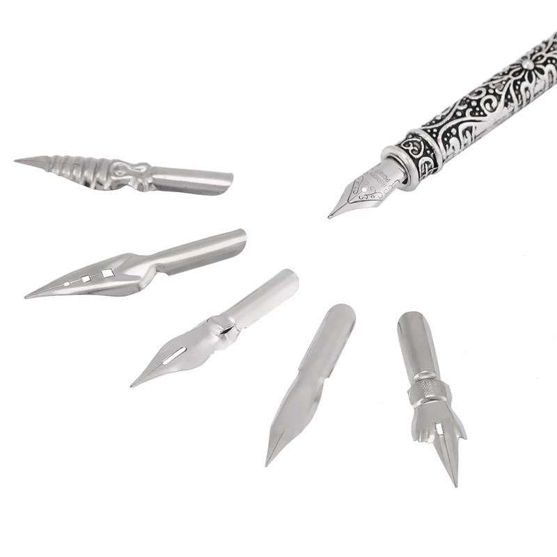 English Calligraphy Feather Dip Quill Pen Writing Set Stationery Gift