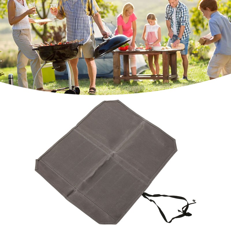 Knife Roll Knife Holder Bag Waxed Canvas 7 Slots Soft