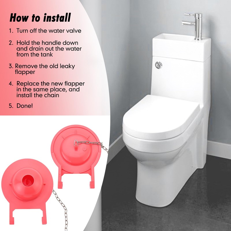 1 Pack 3-Inch Toilet Flapper Replacement Compatible with TOTO Flapper