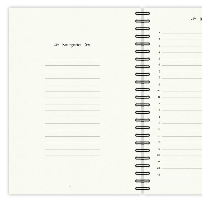 etmamu 265 Recipe Book for Writing Yourself, DIY Cookbook Ring