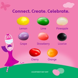 Brach's Tiny Jelly Beans, Springtime Easter Candy, 9 oz (18 Individually Wrapped Pouches)