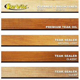Star Brite Premium Golden Teak Oil 16 oz Ultimate Wood Protection UV Defense