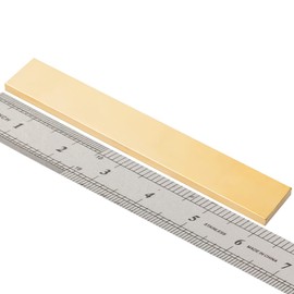 C360 Brass Flat Bar Stock 1/8"x 1"x 6" Knife Making Brass Bar Stock