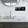 JIMEIDA 3 Socket Glass Flush-Mounted Black 16 Amp Sockets with