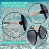 SQUAD Sunglasses for Women Adults Square Fashion with Glasses Case,