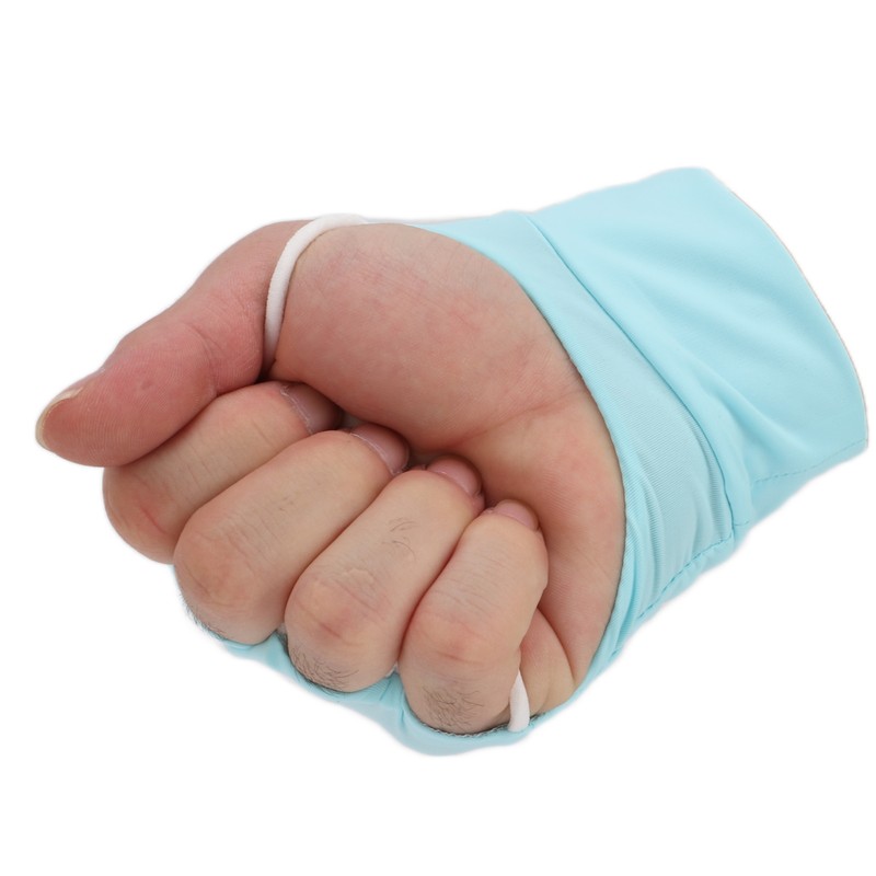 Half Finger Gloves Breatheable UV Protection Ice Silk Outdoor Gloves