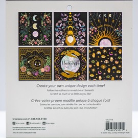 Brea Reese® Scratch Art Paper Pad Kit, 8" x 8", Celestial Skies