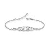 LeCalla 925 Sterling Silver Celtic Bracelets for Women | Trinity
