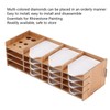 Rhinestone Drawing Tray Easy Install MultiLayer Synthetic Wood Storage Organizer