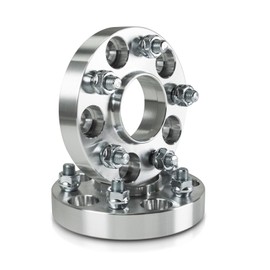 2PCS 5x114.3mm to 5x108mm Flange Hubcentric Wheel Adapter Spacers 15mm Hub Centric Wheel Adapters with 12x1.5 Thread Pitch