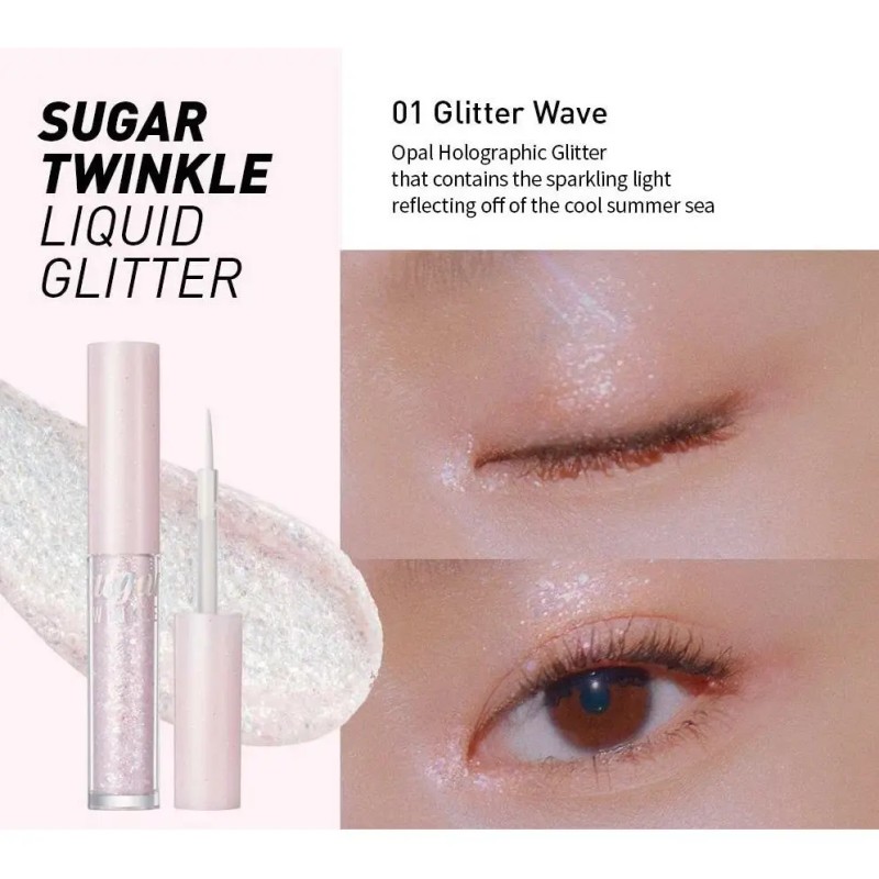 Peripera Sugar Twinkle Liquid Glitter Sombra Coreana Origina