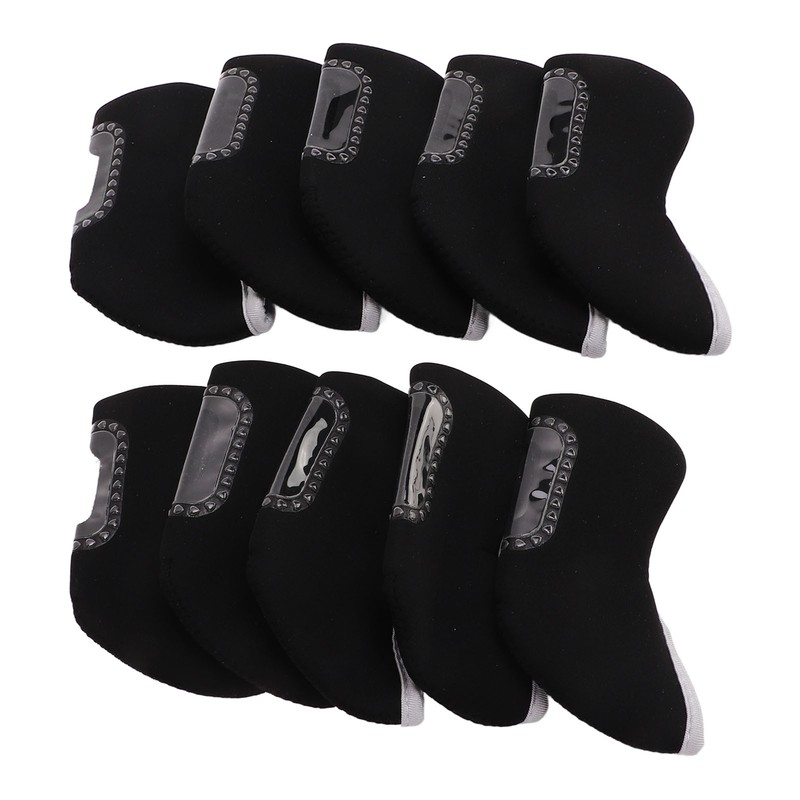 10 PCS Golf Iron Head Covers Golf Club Head Protective