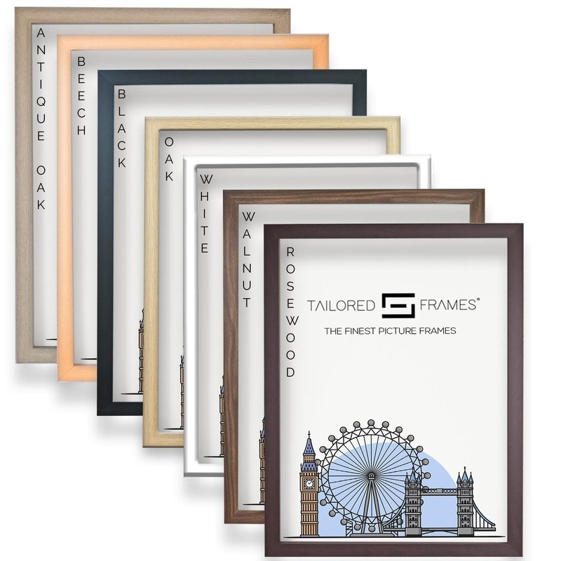 Tailored Frames Seattle White 30 x 24cm Square Edge Single