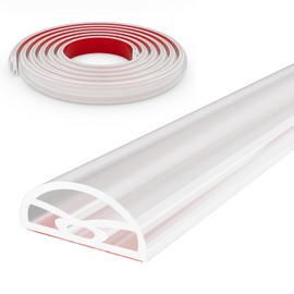 118” Transparent Shower Threshold Water Dam Stopper for Dry and Wet Separation,Self Adhesive Collapsible Walk in Shower Splash Guard Seal Strip,Silicone Sink Edge Water Barrrier for Bathroom,Kitchen