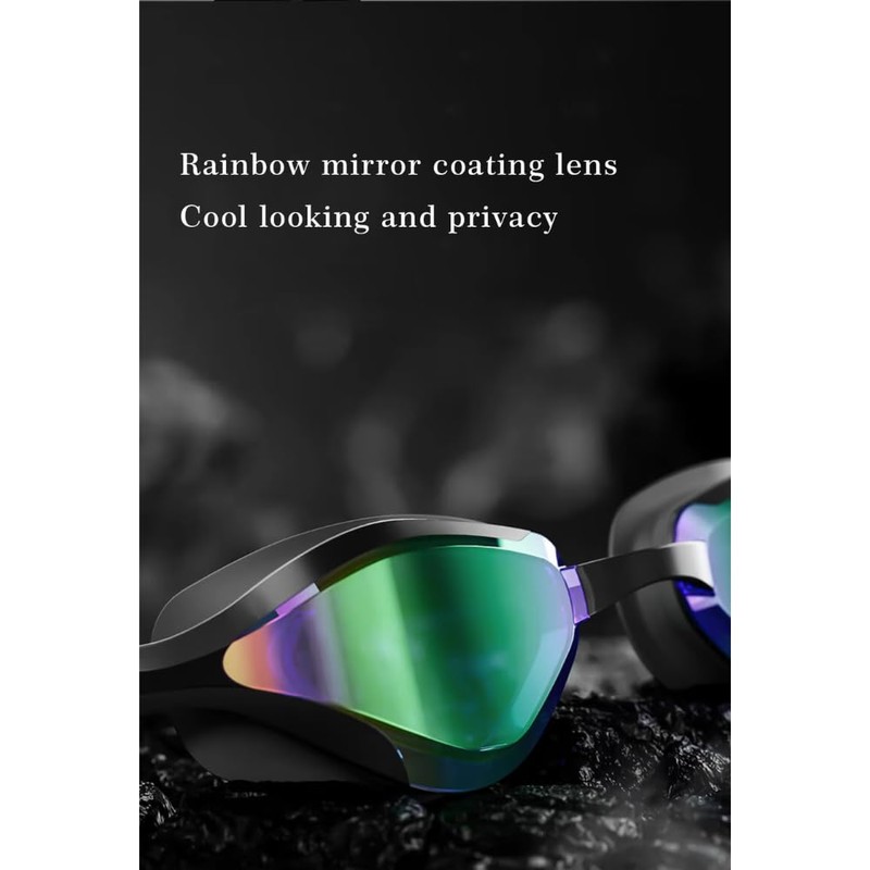 JEORGE Adult Racing Competition Swimming Triathlon Anti-Fog UV Protection Swim