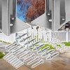 2 Pack Hot Dipped Galvanized Wood Post Mount Tower/Vinyl Fence