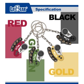 LABEAR- Golden Mini Folding Ratchet Wrench Set, EDC tool, Reliable & Stylish Multitool Repair Kit