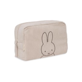 Jollein Terry Cloth Nappy Bag - Miffy, Nougat - Nappy Case - Cosmetic Bag - Organiser - Beige, Miffy, Nougat, Terry cloth nappy bag, cosmetic bag, organiser