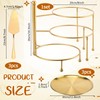 Teenyyou 7 Pcs Gold Pizza Pan Stand Set, Pizza Pans,