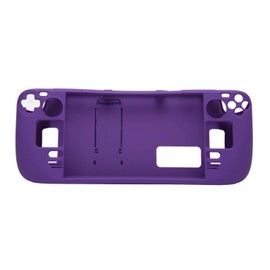 Steam Deck Protective Case, Shockproof PC Stand with Full Protection, Comfortable Grip, 9-in-1 Accessories Set (Dark Purple)
