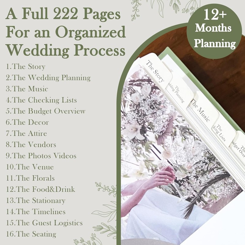 EggSun Wedding Planning Book and Organizer for Bride Newly Engaged