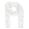 moonbow Silver Butterfly Pattern Women's Scarf 30% Cotton 70% Viscose