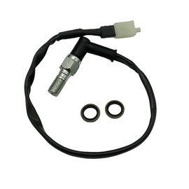 Alnicov Hydraulischer Bremslicht-Ausschalter Für Elektroroller, Moped, Motorrad, Vorder- Und Hinterradbremse, M10 X 1,25 Hakensteckeranschluss