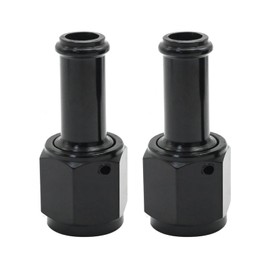 EATAKWARD 2pcs, 6AN Female to 3/8" Barbed Hose Fittings Straight Swivel Aluminum Alloy Leakage Proof Automotive Fuel Line Straight Adapter